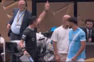 不惯着！马宁场边与瓜迪奥拉激烈交涉，挥手示意你给我回去！